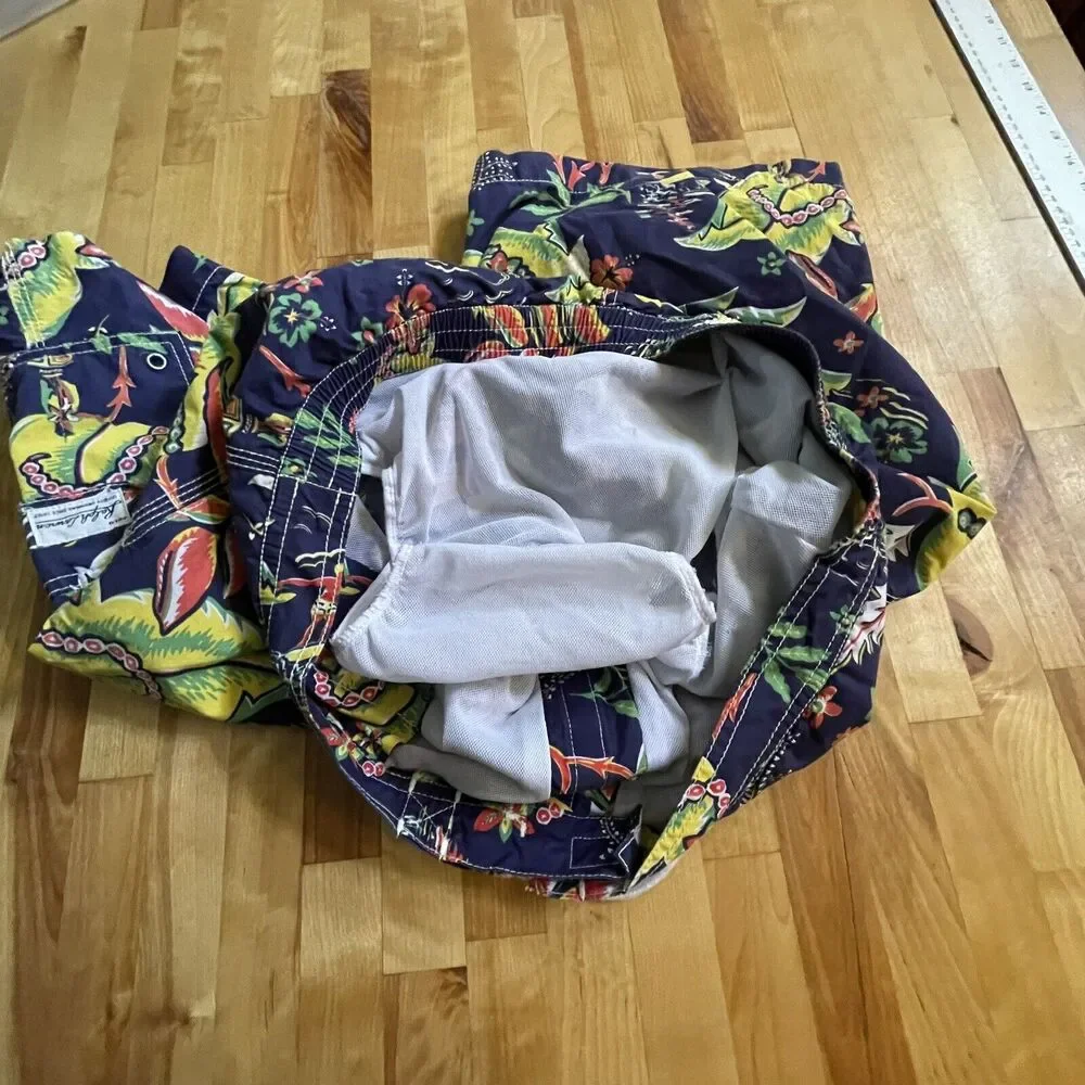 Vintage Polo Ralph Lauren Swim Shorts Trunks‎ Aloha Surfer Mens XL EUC